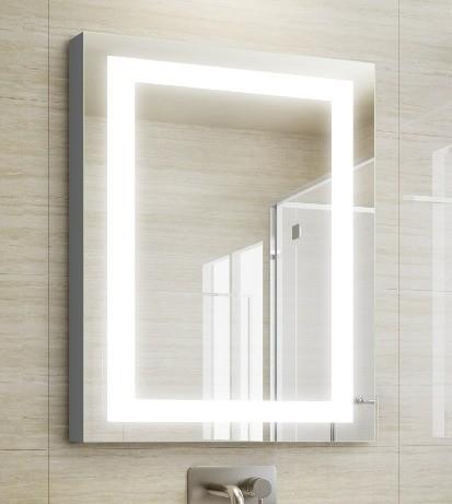 Space Saving Aluminum Mirror Cabinet High Definition Compact Light Up Bathroom