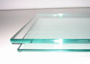 China 10mm Clear Toughened Heat Soaked Tempered Safety Glass Panel Round Corner And Holes factory