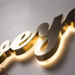 Customized 3d logo signboard store backlit letter sign led outdoor indoor