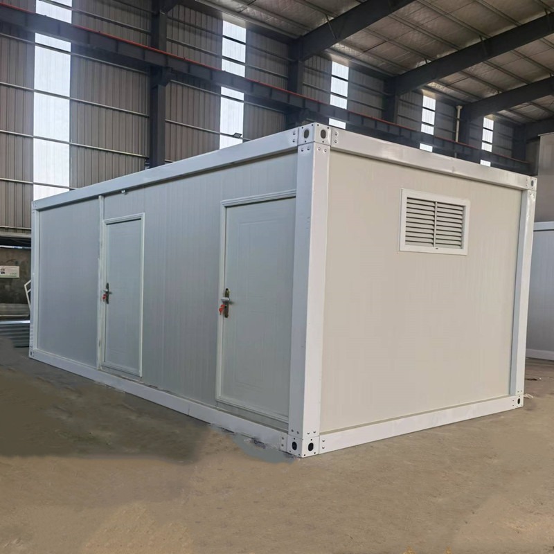 Sustainable Residences Foldable Prefabricated Portable Container Toilet with Shower Unit