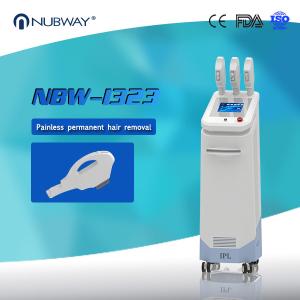 China Multifunction Vertical 3 handles Elight Laser IPL Hair Removal skin tightening Machine factory