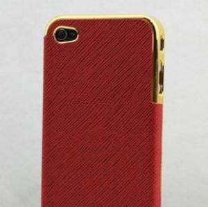 China Genuine Leather Back Case for iPhone 4 4S factory