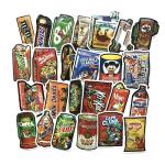 Adhesive Printed Luggage PVC Sticker Printing Eco Friendly For Clothing