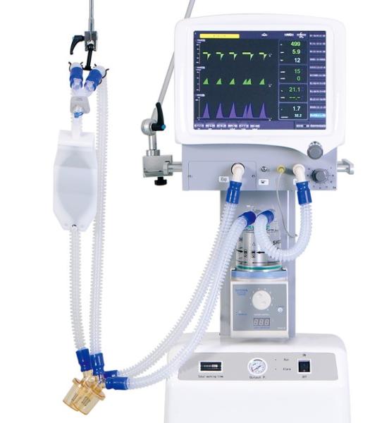 China Icu Medical Mechanical Ventilator Machine High Visibility Color Tft Display factory