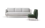 Living Room Metal Legs Contemporary Design Fabric Modern Sofa Set