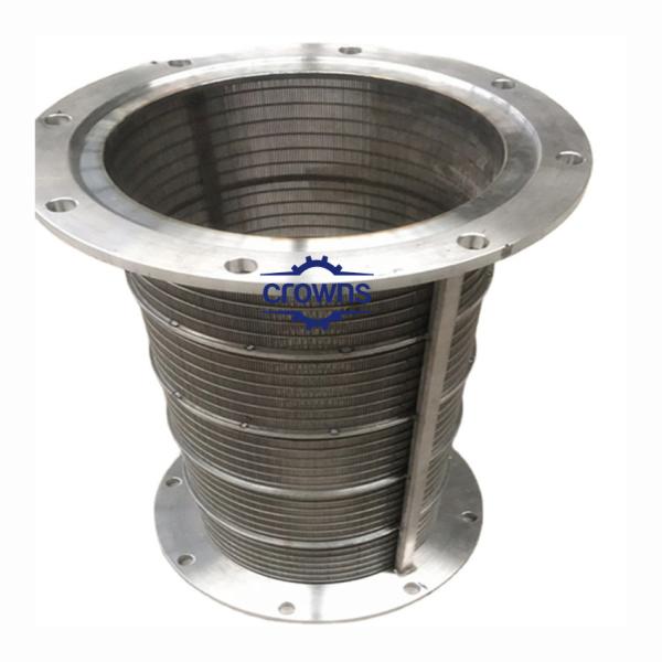 Stainless Steel 316L Rotary Drum Filter Solid Liquid Separators Wedge Wire