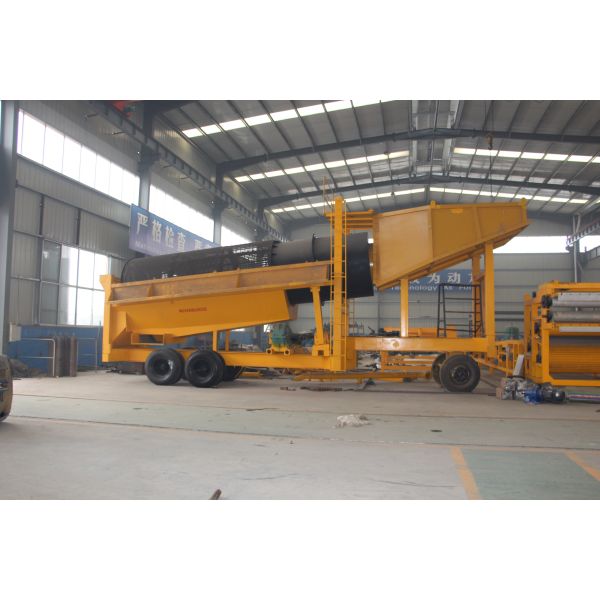High quality Trommel type Alluvial Gold Mining Screening Plant With Drum Screen And Grill For Gold Washing