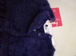 Fashion navy Children's Winter Clothes Embroidery Pattern Girls Sweater Dress