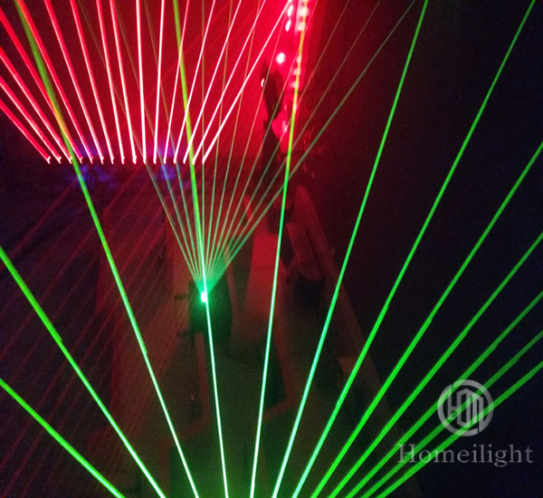 Disco Lighting RGB 3in1 Red Color Laser DMX512 Stage Show Party Light 8 Eyes Laser Moving Head Light