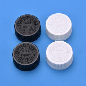 China Ribbed Closure 32mm Child Resistant Cap For Pill Bottle factory