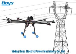 China 8 Spirals Rotary Wing Unmanned Aerial Vehicle Drone For Erecting Wires In Transmission Lines factory