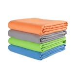 Square Quick Dry Sports Microfiber Gym Towels With Logo And Clip