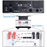 Home LifePO4 Battery With Inverter Single Phase Hybrid 220V System