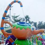 Custom Cartoon Spray Water Park Equipment Used Aqua Play For Kids Aqua Park
