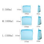 FDA Hermetic Seal Microwave Safe Silicone Food Storage Bag