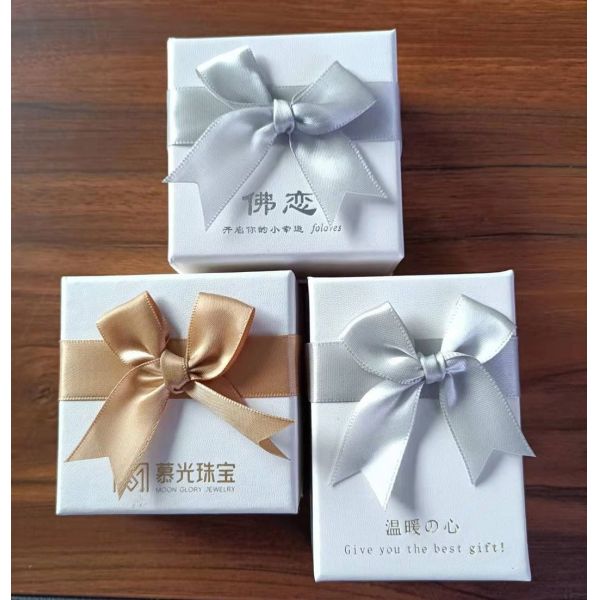 Upper and Lower Cover Ring Earring Bracelet Necklace Pendant Set Box Hot Stamping