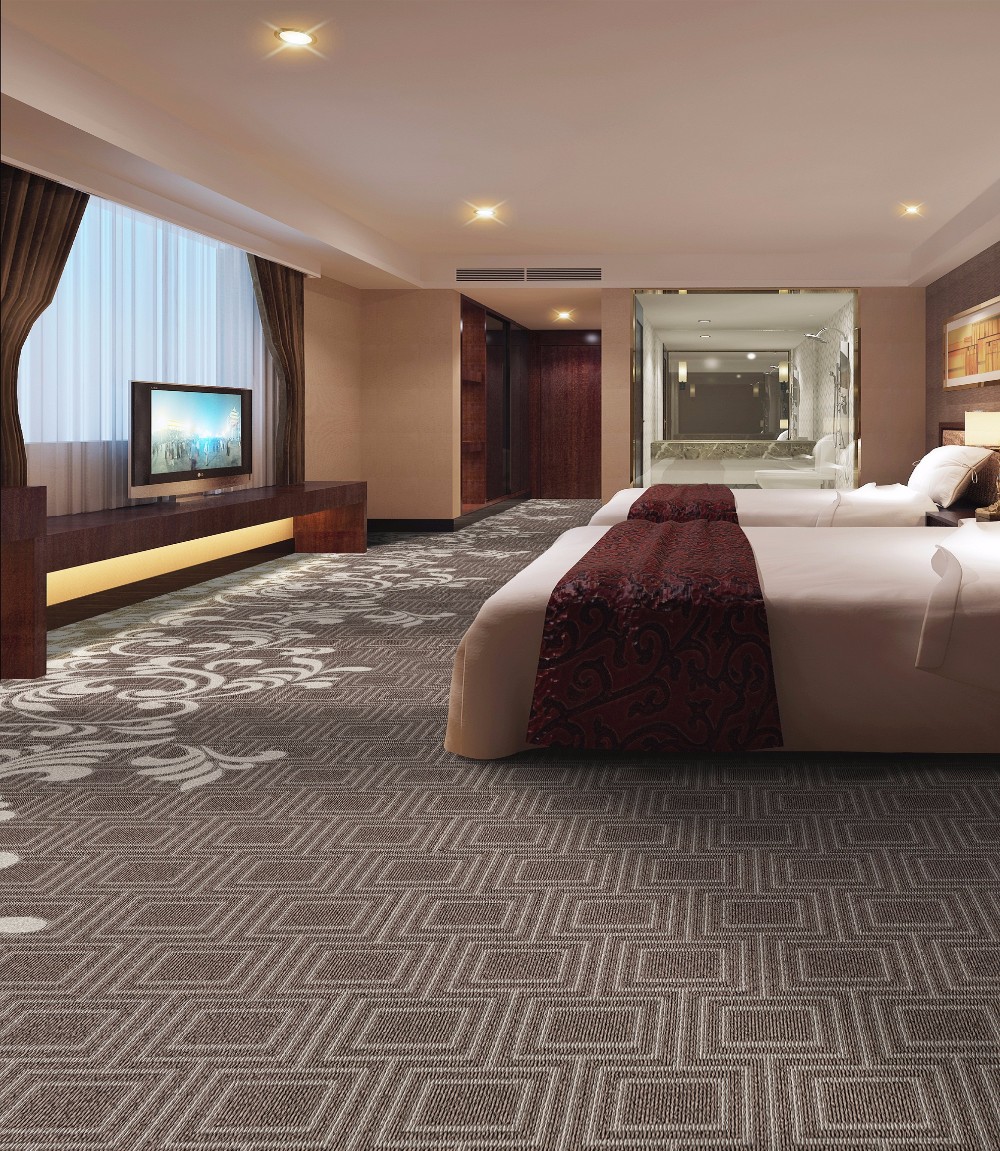 High cut low loop plain style carpet for Hotel room and Home