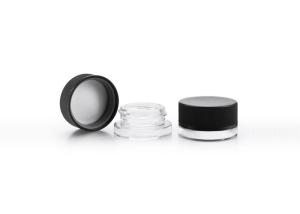 China 5g 7g Cosmetic Glass Jar With Crc Compression Rotation Cap factory