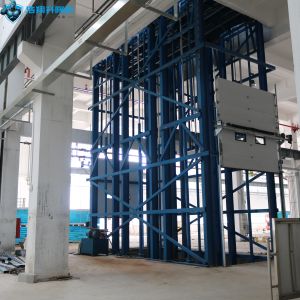 8 Ton Hydraulic Guide Rail Cargo Lift for Warehouse