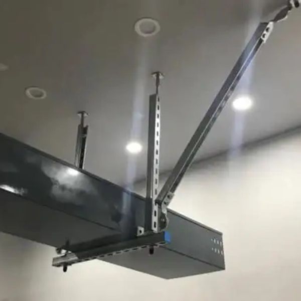 Bolted Steel rigid seismic bracing Galvanized Steel Material Durability