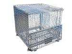 Efficient Heavy-Duty Warehouse Storage Cages for Industrial Logistics - Foldable