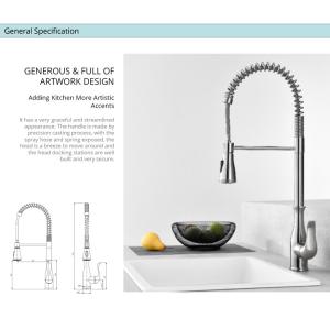 China Spring Spout Flexible Kitchen Faucet Deck Mounted Basin Taps OEM HOMEKA factory