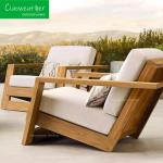 Mail Packing Teak Wood Garden Chairs and Sofa Set for Modern Design Outdoor