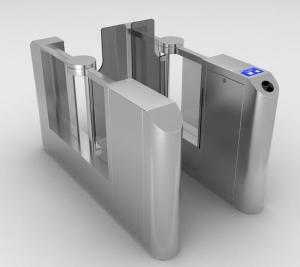 China Fast Speed Optical Barrier Turnstiles Slim Body SUS316 Stainless Steel Shell factory
