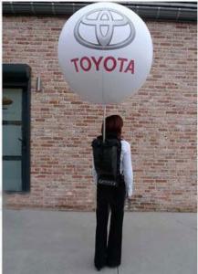 China Advertising Inflatables Backpack Balloon With 210t Polyester Cloth For Outdoor Entertainment factory