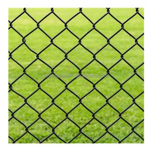 China Low Carbon Steel Wire Easily Diamond Mesh Cyclone Fence PVC Coated Chain Link Fence factory