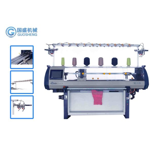 14G Sweater Collar Knitting Machine Fully Jacquard Sweater Manufacturing Machine