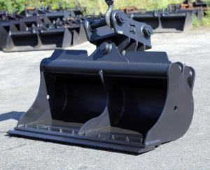 China PC200 Excavator Tilt Cleaning Bucket with Single cylinder factory