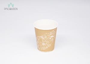 China Custom Design Insulated Hot Beverage Cups , Printed Paper Coffee Cups Multiple Sizes factory