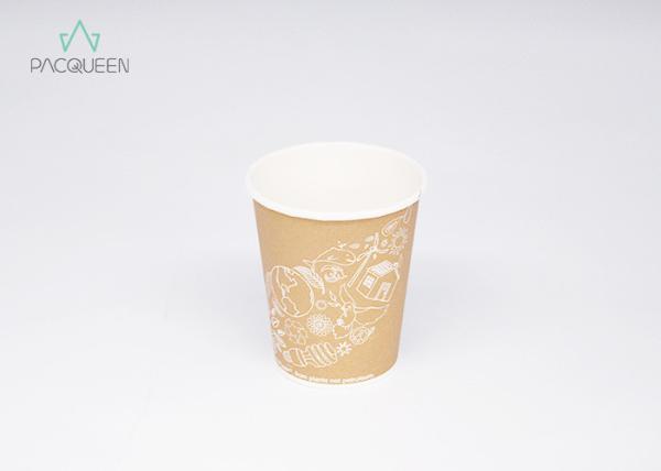 Custom Design Insulated Hot Beverage Cups , Printed Paper Coffee Cups Multiple
