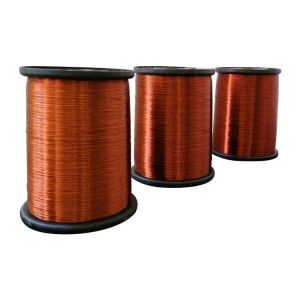 China AWG56 0.012mm Polyurethane Class F Round Solderable Magnet Enameled Copper Wire factory