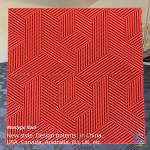 China Modern Interlocking Garage Flooring Red Plastic Mats For Garage Floor factory
