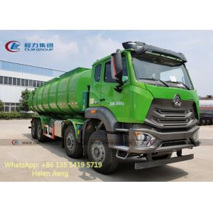 China Sinotruk HOHAN 8x4 12 Wheeler Sewage Suction Self Dumping Truck factory