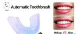 Food Grade Silicone ABS Ultrasonic Tooth Cleaner IPX7 360 U Shaped Toothbrush