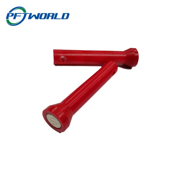Red Magnet POM Plastic CNC Milling Turning Machining Customized Part OEM