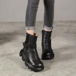S309 Manufacturers Leather Handmade Short Boots Thickened Woolen Cotton Shoes