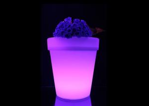 China Plastic Plant Container Light Up Furniture , Rechargeable Led Bar Furniture factory