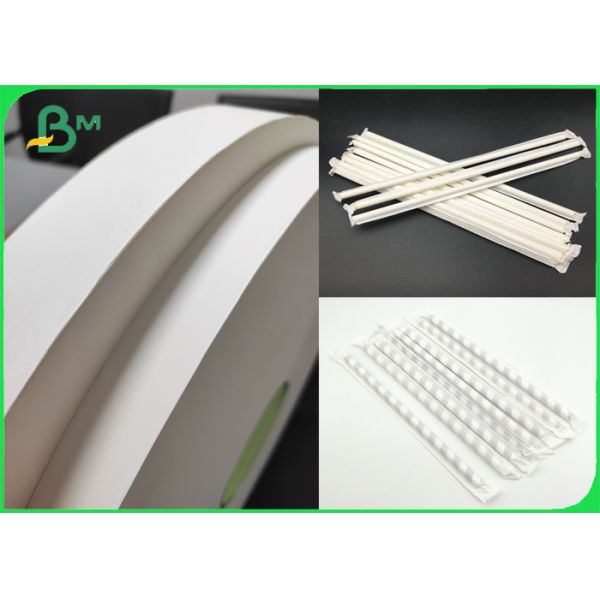 Food Grade White Paper 28gsm For Individually Wrapping Paper Straws