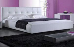 China Modern plywood Linen Fabric Bed Frame upholstered bed king size Home Furniture factory