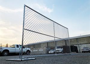 China 6'x12' New Cyclone Chain Link Temporary Fence Panels Mesh 57mm x 57mm Diameter 2.70mm factory