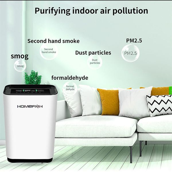 Homefish ODM Purificatore Acqua Luchtreiniger Smart Luftreiniger Hepa Air Scrubber PM2.5 UVC Light humidifier Air Purifier