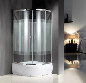 China 4mm Glass Quadrant Shower Enclosure With Handle / Wheels factory
