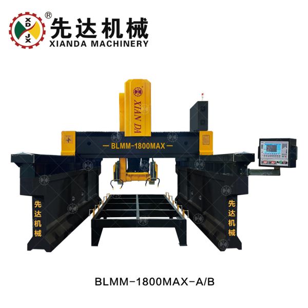 China Dual Beam Bridge Type Linear Stone Profile Cutting Machine factory