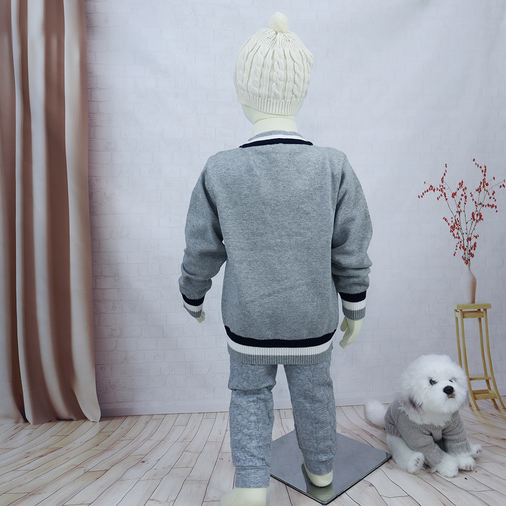 In stock wholesale baby sweater long sleeve jersey knitted toddler baby sweater cardigan