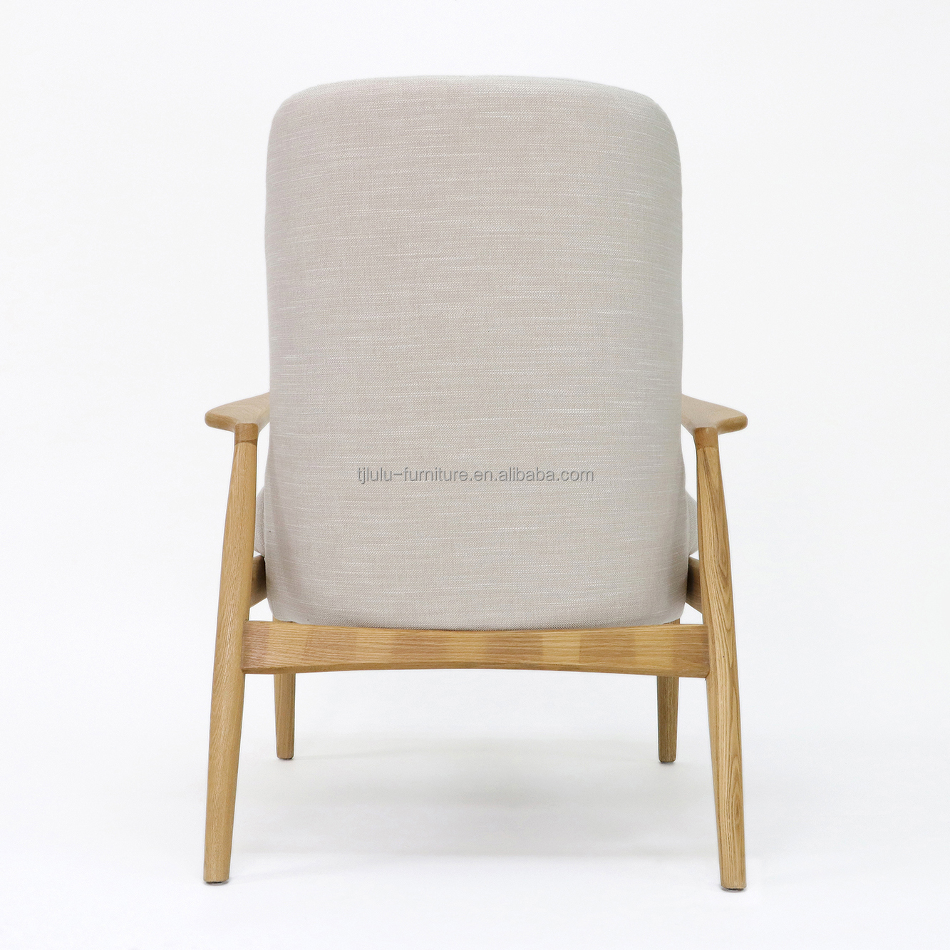 Modern Design Solid Wood Frame Leisure Sofa Chair for Living Room Nordic Luxury Lounge Chair