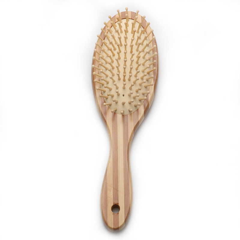 Natural Bamboo Wide Tooth Hair Brush For Massage And Hair Care